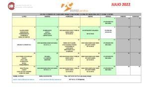 Oficina de Consumo – Calendario julio 2022.